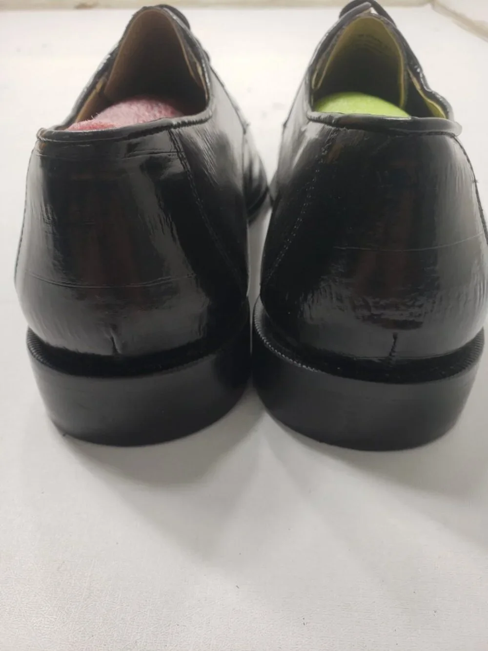 Giorgio Brutini Men's 10 M Black Leather Square Toe Lace Up Dress Shoes 210981